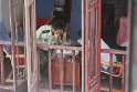 Policeman playing board game, Zhujiajiao, China